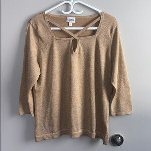Cleo Women's Shimmering Gold Top